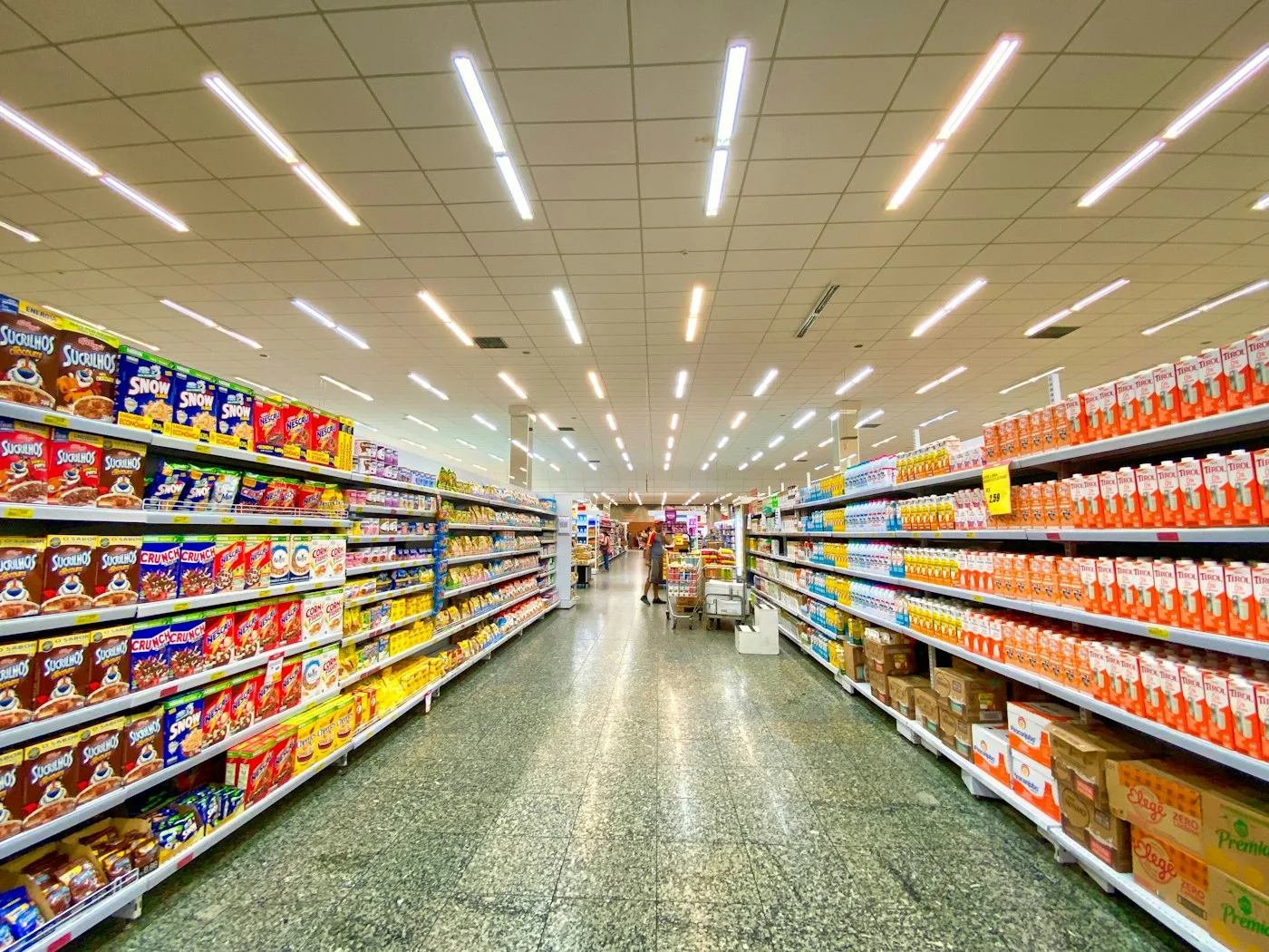 Illustration fictive d’un rayon alimentaire
